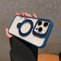 Nouvelles Coques de Téléphone Tendance : Accessoire Professionnel Double Support Antichoc en PC pour iPhone 15 16 17 Pro Max