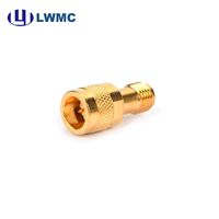 Adaptateur de connexion double interface aérospatiale 50 ohms personnalisé en usine, compatible SMA(Q) mâle vers SMA femelle, version améliorée LWMC