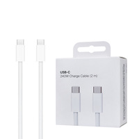 Cable de Datos Trenzado USB-C de 240W y 2M al por Mayor, Precio de Fábrica, Cable de Carga Tipo C a C para Teléfonos Móviles, Tabletas y Computadoras