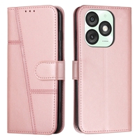 Rétro Ligne Vache PU Portefeuille En Cuir étui pour Itel A50 A50C P65 4G A80 4G RS4 P55 Plus 5G A70 S23 A60 Fente Pour Carte Flip Couverture de Téléphone