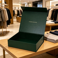 Boîtes d'emballage en papier personnalisées magnétiques de luxe pour vêtements, t-shirts, marques de vêtements