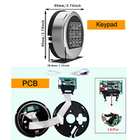 Serrure de coffre-fort électronique personnalisée avec LOGO MOUNT, antivol, durable, en alliage de zinc, plaqué zinc, serrure de coffre-fort pour armes à feu, serrure à combinaison numérique