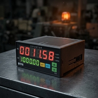 Tachymètre numérique industriel à 6 chiffres LED, compteur de régime/fréquence, vitesse de ligne, précision de 0,1%, 90-260V RS232 Modbus