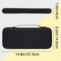 Casing portabel kustom dengan penutup ritsleting tahan lama dan bebas bau tas jinjing gaya kasual untuk K400 Plus Keyboard sentuh nirkabel