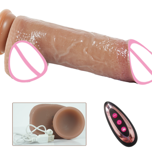 Silicone realistico 572g grande pene telecomando per la pelle sensazione di riscaldamento Dildo vibratore sesso giocattolo per le donne adulti per gli uomini giocattoli sessuali - Product Image 1