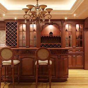 Cabinet à vin de luxe sur mesure, design d'escalier d'angle, en bois, pour l'affichage et le rangement du vin - Product Image 4