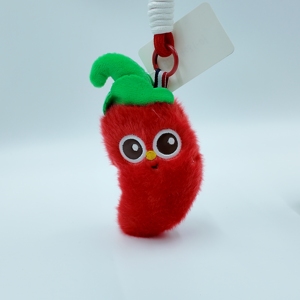 Mini peluche fruitée douce et agréable pour la peau avec rembourrage en coton PP, porte-clés fruits assortis, emballage <span class=keywords><strong>cadeau</strong></span> personnalisé pour la vente en gros aux centres commerciaux - Product Image 4