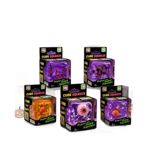 Boîte Mystère Halloween Cube Squeeze Squishy, Jouet Anti-Stress Scintillant avec Yeux, Citrouille, Araignée, Cadeau pour Enfants pour Soulager le Stress des Fêtes - Product Image 5