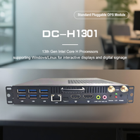 Mini PC Tacteay SSD Standard OPS PC avec connecteur JAE 80 broches pour écran plat interactif tout-en-un 8+256G Windows 11 I3 Module PC OPS