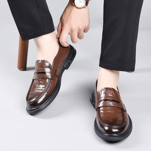 Mocasines de Cuero Suave para Hombre, Negros y Marrones, Zapatos Formales de Negocios, Talla Adulto 9111 - Product Image 2