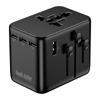 OULIYO-F02-PD45W 4C1A GAN Kleiner Reiseadapter USB-Anschlüsse Universalstecker Multi-Typ-Stecker Universal-Reiseadapter