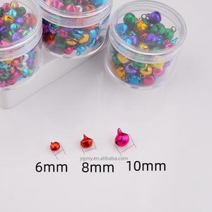 Campanelli natalizi con ciondoli a colori misti campanelli natalizi con perline decorati regali - Product Image 3