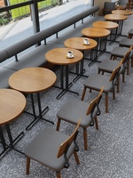 Ensembles de meubles de restaurant minimalistes personnalisés pour café et restauration rapide banquette canapé tables à manger et chaises pour café