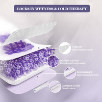 Compresse de glace périnéale jetable OEM pour réduire l'enflure et soulager la douleur, soin vaginal post-partum pour maman