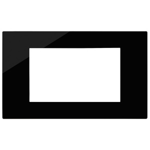 Plate 4M Reflex Black 21cm Length 9.7cm Width 0.9cm Height Wall <b>Switches</b> - Product Image 1