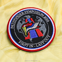 Écussons de toile écologiques personnalisés Écusson de broderie 3D Logos Insigne brodé Emblème Accessoires de vêtement thermocollants