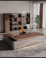 Foshan fournisseur en forme de L patron directeur général bureau exécutif Table de bureau en bois pour mobilier de bureau