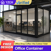 Casa Contenedor Modular Prefabricada Desmontable de 20 pies, Oficina Portátil Compacta para Uso en Exteriores