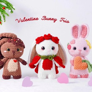 Conejo de Ganchillo, Conejita Bonnie de Ganchillo, Adorable Juguete Amigurumi, Manta de Confort, Regalo para Niños, Regalo para Bebés, Conejo, para Regalo de Pascua - Product Image 1
