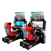 Simulateur de course automobile de 32 pouces, machine d'arcade à monnayeur, simulateur de mouvement intérieur haut de gamme pour jeux de course de vitesse
