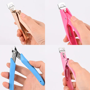 Cortador de uñas profesional tipo especial U palabra puntas falsas borde cortaúñas de acero inoxidable cortaúñas accesorio de manicura - Product Image 3