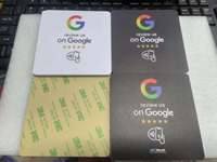 Etiquetas NFC de Reseña de Google de 13.56MHz, Resistentes al Agua, de Epoxi Acrílico, Placa NFC para Reseñas de Google