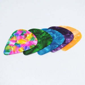 Plectre de guitare en plastique poli non enduit pour guitare acoustique, bonne sensation au toucher, 0.46 0.7 0.8 0.96 1.0mm - Product Image 1
