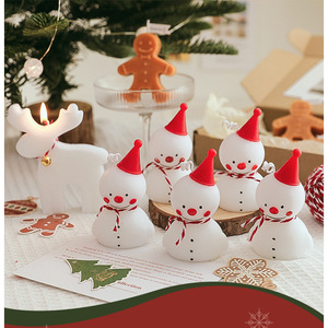 Vela de Navidad con Forma de Reno, Aromática, de Parafina, Decoración para Regalo - Product Image 5