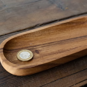Bandeja Creativa Mini de Madera Maciza para Postres, Estilo Bohemio, con Asa Ovalada, para Niños Pequeños, Cumpleaños, Pascua, Aniversario, Vajilla - Product Image 4