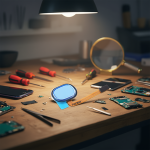 Câble flexible pour capteur d'empreintes digitales pour Galaxy A30 A40 bleu - Product Image 3