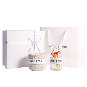 Bougies parfumées dans une boîte-cadeau au détail Parfum d'ambiance avancé Ensemble de bougies d'intérieur en cire de soja de longue durée avec pot de bougie parfumée - Product Image 5