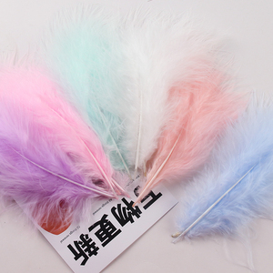 Pluma de ganso teñida DIY, accesorios de decoración para el hogar, atrapasueños, pavo, Carnaval, 8-20CM, 300 Uds. - Product Image 4