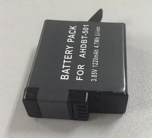 <span class=keywords><strong>Gopro</strong></span> Hero <span class=keywords><strong>5</strong></span> Batterie 1220mAh Batterie Rechargeable pour <span class=keywords><strong>Gopro</strong></span> Hero5 Noir Accessoires Pour Caméra Sport - Product Image 3