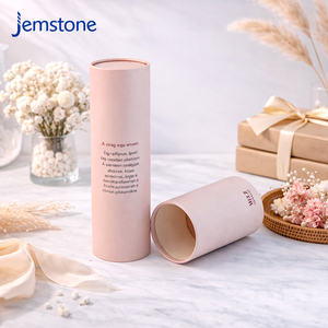 Caja Cilíndrica de Cartón Rígido Personalizada y Ecológica para Flores Preservadas, con Inserto de Espuma, Caja de Tubo de Papel Kraft de Lujo - Product Image 5