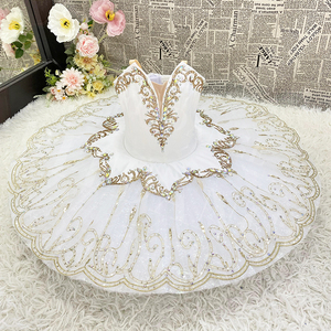 T1001 dịch vụ tùy chỉnh người lớn trẻ em trắng Vàng mô hình hiệu suất sân khấu dancewear chuyên nghiệp Ballet <span class=keywords><strong>Tutu</strong></span> - Product Image 1