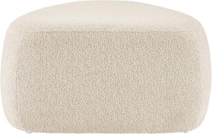 Grand pouf en tissu bouclé Carlese - Product Image 4