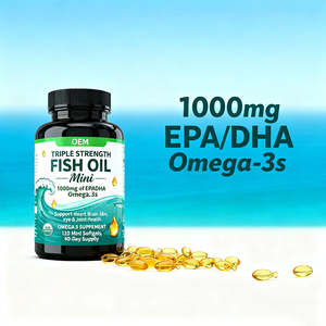 Capsule di Olio di Pesce <span class=keywords><strong>Omega</strong></span>-<span class=keywords><strong>3</strong></span> con 1000mg di EPA e DHA OEM per il Supporto della Salute del Cervello - Product Image 2
