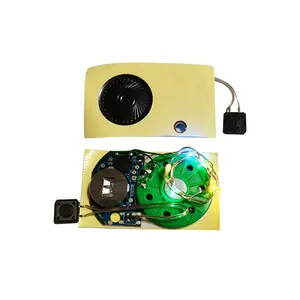 EParthub YS1718 Botón Pulsador Chip de Voz Mecanismo de Música Activado por Luz Módulo de Voz