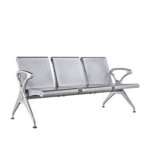 Sillas de Espera Juyou, Asientos en Fila, Metal Plateado, Uso en Hospitales y Escuelas, con Reposabrazos, JY-B03 - Product Image 1