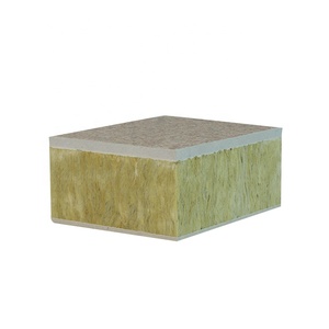 Chine <span class=keywords><strong>prix</strong></span> d'usine résistant au feu résistant au feu revêtement extérieur décoratif isolé mur extérieur panneaux sandwich en laine de roche conseil - Product Image 1