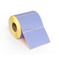 Étiquettes de transfert thermique mates colorées personnalisées 150x100mm rouleau d'autocollant de code à barres auto-adhésif étiquette d'imprimante à transfert thermique