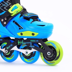 Patins à roulettes professionnels réglables à coque rigide avec paillettes pour enfants, 4 roues avec roulettes lumineuses - Product Image 4