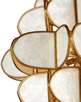 Luminaire suspendu nordique personnalisé, lustre en forme de coquille de fleur multicouche pour table à manger, hall d'hôtel, forme allongée