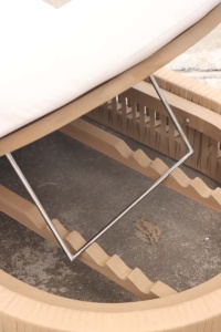 Lettino Prendisole Moderno di Lusso per Esterni, Arredo <span class=keywords><strong>Giardino</strong></span>, Daybed in Corda Intrecciata, Comodo Chaise Longue per Hotel e Resort a Bordo Piscina - Product Image 5