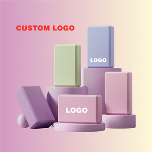Bloque de <span class=keywords><strong>Yoga</strong></span> Azul de Alta Densidad Personalizado con Logotipo Marrón, <span class=keywords><strong>Ladrillo</strong></span> de <span class=keywords><strong>Yoga</strong></span> Grueso, Bloque de <span class=keywords><strong>Yoga</strong></span> Eva Premium, Kit de Accesorios de Pilates con Logotipo Personalizado al por Mayor - Product Image 3