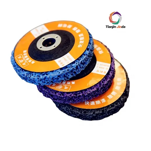 Schoon en strip schurende disc, paint removal disc 100mm paarse kleur