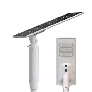 Lampadaires LED solaires extérieurs IP65 en aluminium avec capteur, 80W, 100W, 120W, 300W, batterie intégrée, haute efficacité, éclairage routier FL-YTH- - Product Image 3