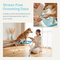 Support de hamac portable et pliable pour toilettage d'animaux, avec maille respirante et sangles de retenue réglables – Vente en gros usine