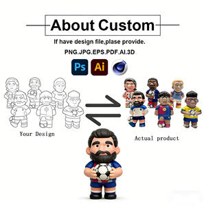 Figurines de dessin animé 3D personnalisées en 2D, modèle de personnage, décoration de <span class=keywords><strong>chambre</strong></span>, <span class=keywords><strong>jouet</strong></span> en plastique, fabrication en usine - Product Image 2