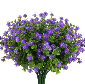 Fleurs artificielles fausses plantes d'extérieur, arbustes verts imitation plastique, décoration extérieure de maison de porche de jardin - Product Image 6